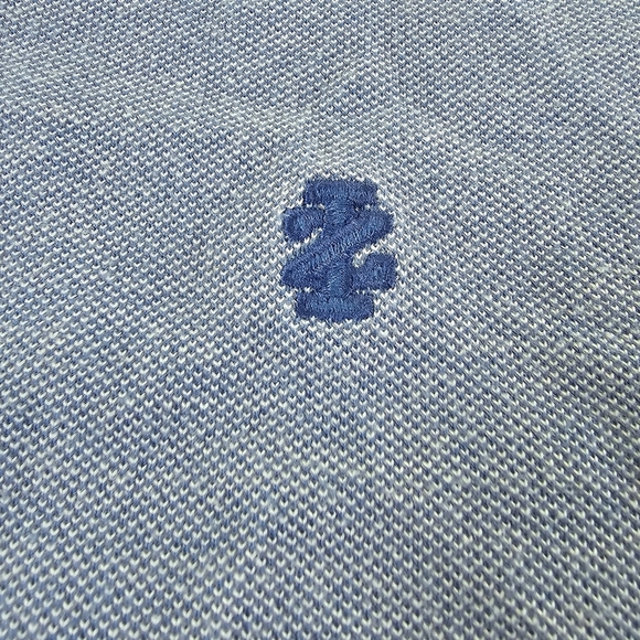 Izod Polo Shirt mens 2XL XXL Blue Preppy Button Up Outdoors Cotton Casual - Picture 3 of 6